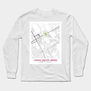 AFC Ajax Stadium Map Design Long Sleeve T-Shirt